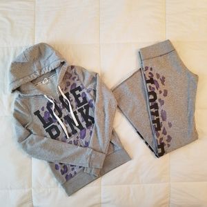 Victoria's Secret Pink Sweatsuit Sz Xs
